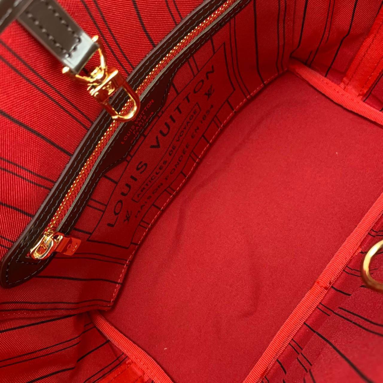 Louis Vuitton Neverfull PM genuine leather women's bag
