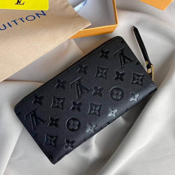 Louis Vuitton Zippy Empreinte 100% genuine leather women's wallet