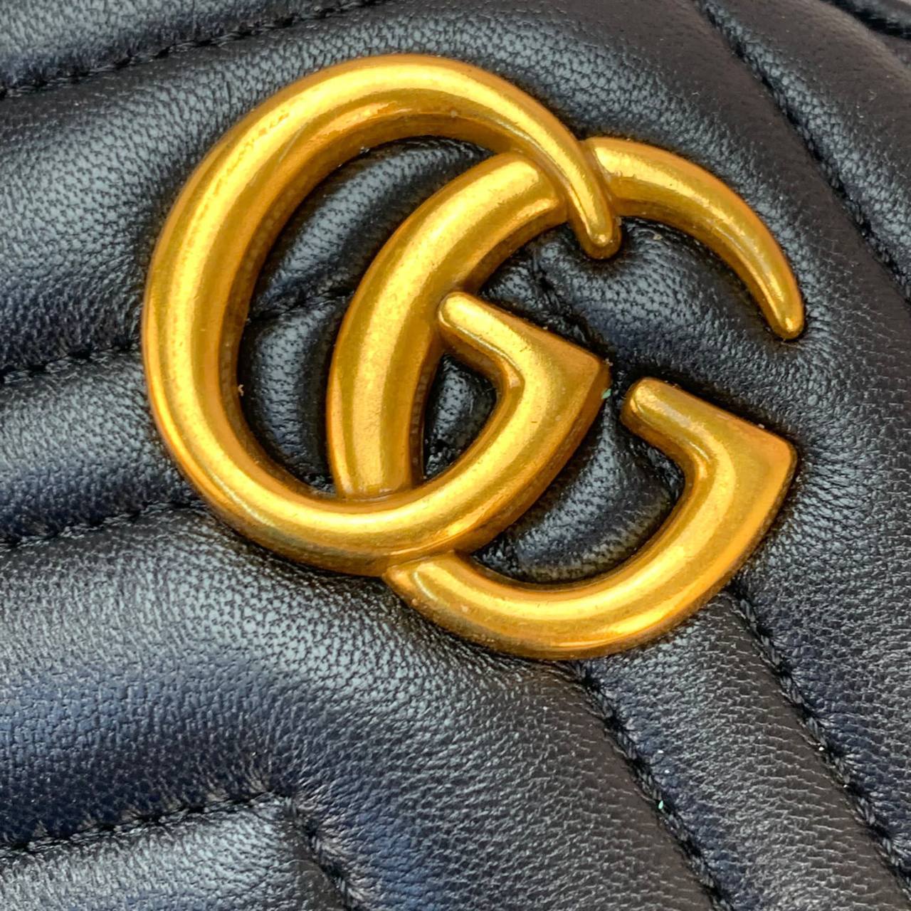 Gucci Marmont Messenger GG Mini Bag 100% genuine leather women's bag