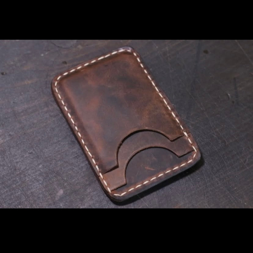 Handmade Card Holder, Brown Card Holder Business Card, Mini Wallet, Special Card Holder