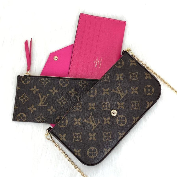 Louis Vuitton Clasik Monogram Felicie, Lv Women Bag
