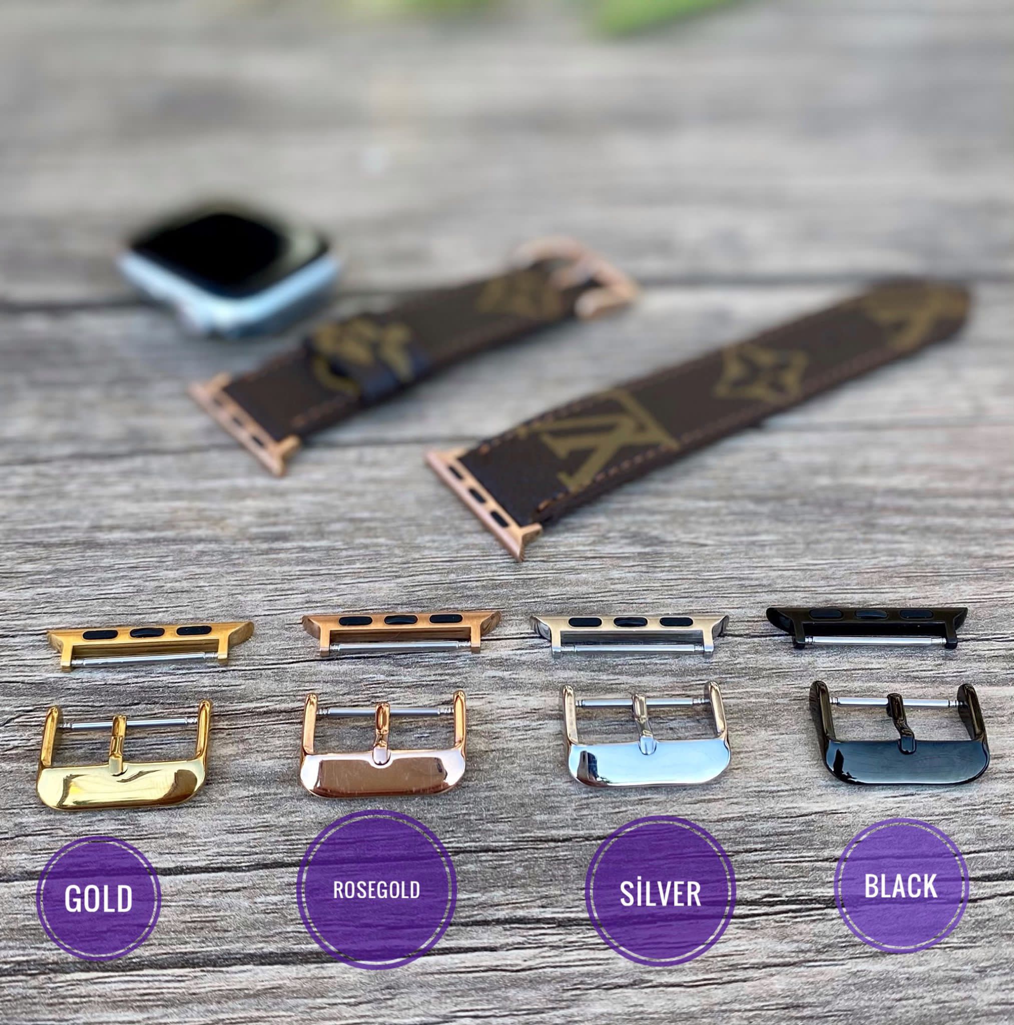Handmade Louis Vuitton Apple Watch Band iwatch Strap series 7-6-5-4-3-2-1